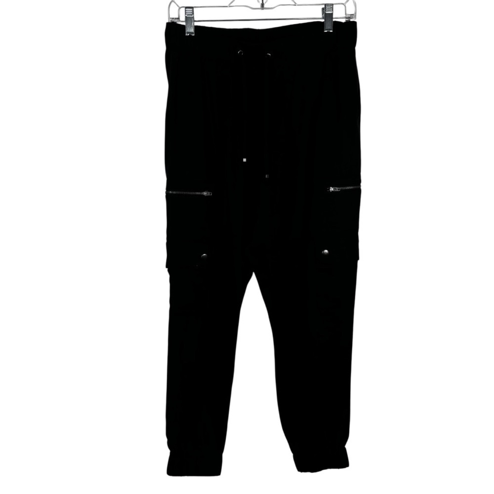 Banana Republic Women's Black Tencel Cargo Joggers Size Small Petite - Picture 3 of 12